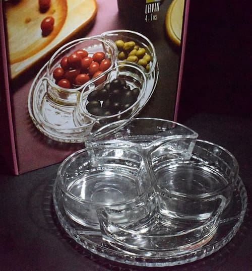 تصویر 5 از اردوخوری بلور شفاف و با کیفیت + چند خانه طرح جدید